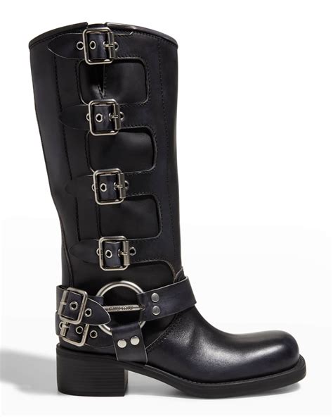 miu miu grey boots|miu moto boots.